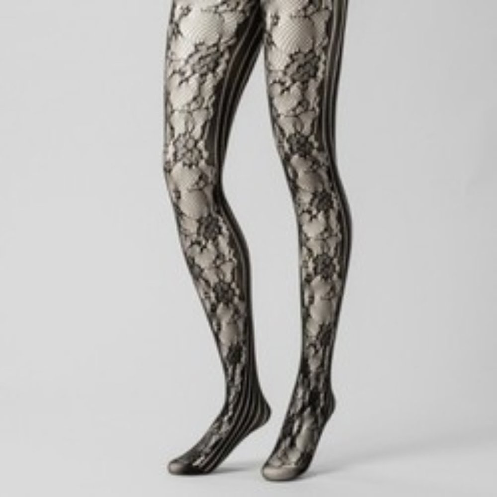 A New Day - Women's Rose Net And Striped Tights